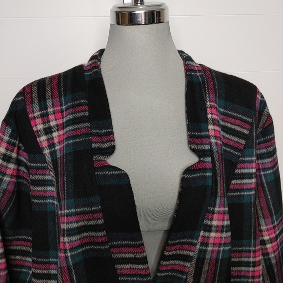 TORRID Plaid Wool Coat Size 6 (6X) - Picture 3 of 14